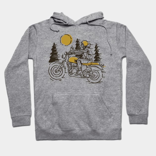 Classic Biker Hoodie by quilimo